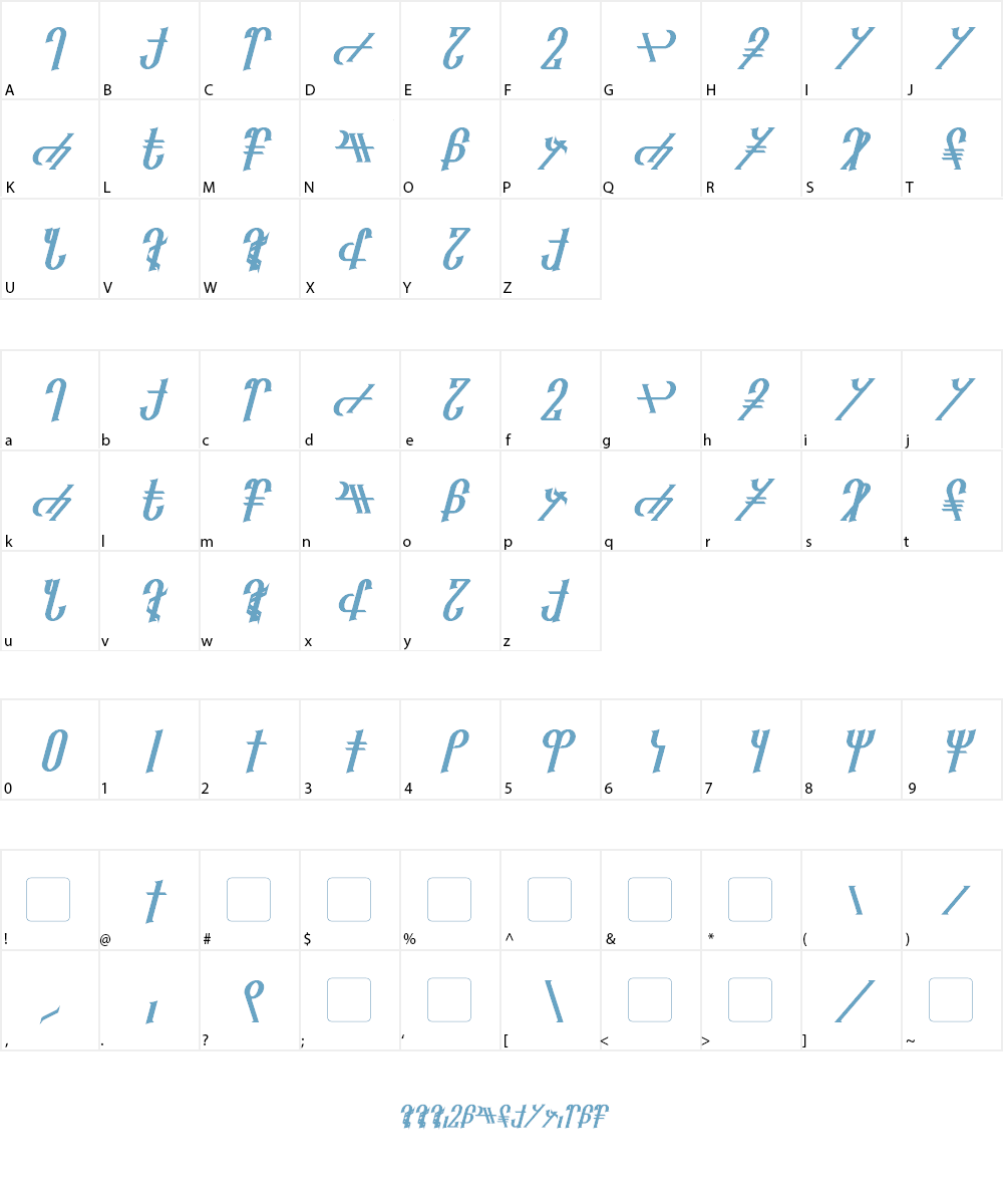 Reanaarian Font Character